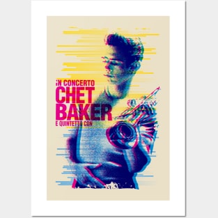 Chet Baker tour graphic Posters and Art